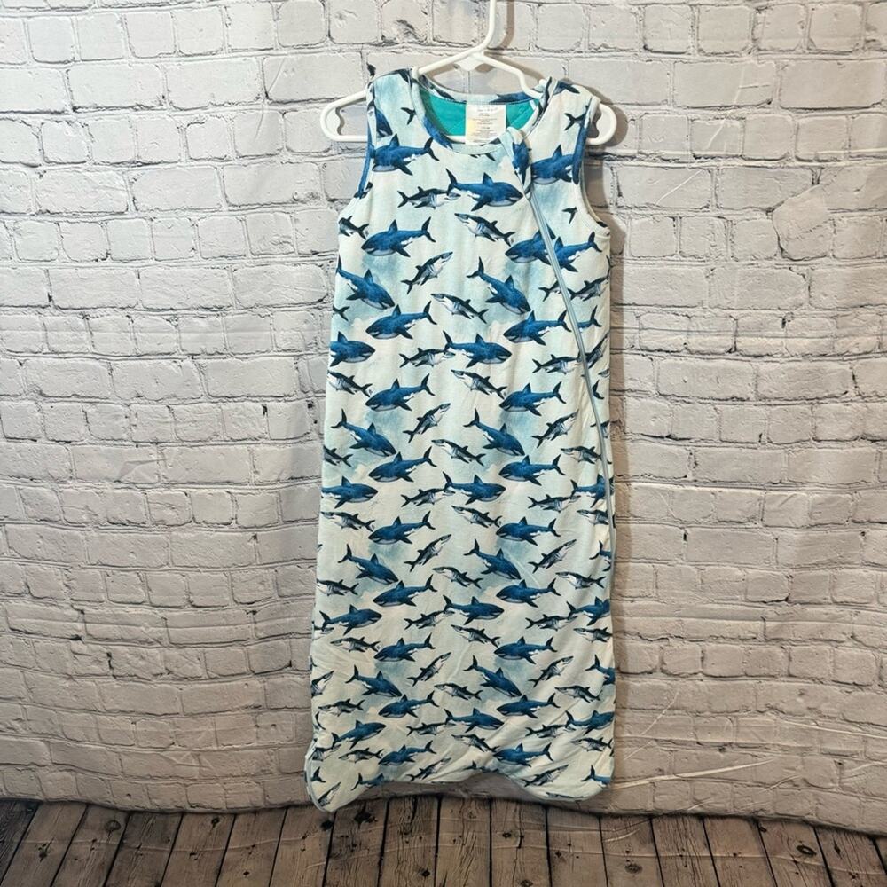 Posh Peanut Shark Pattern Bamboo Sleep Sack
